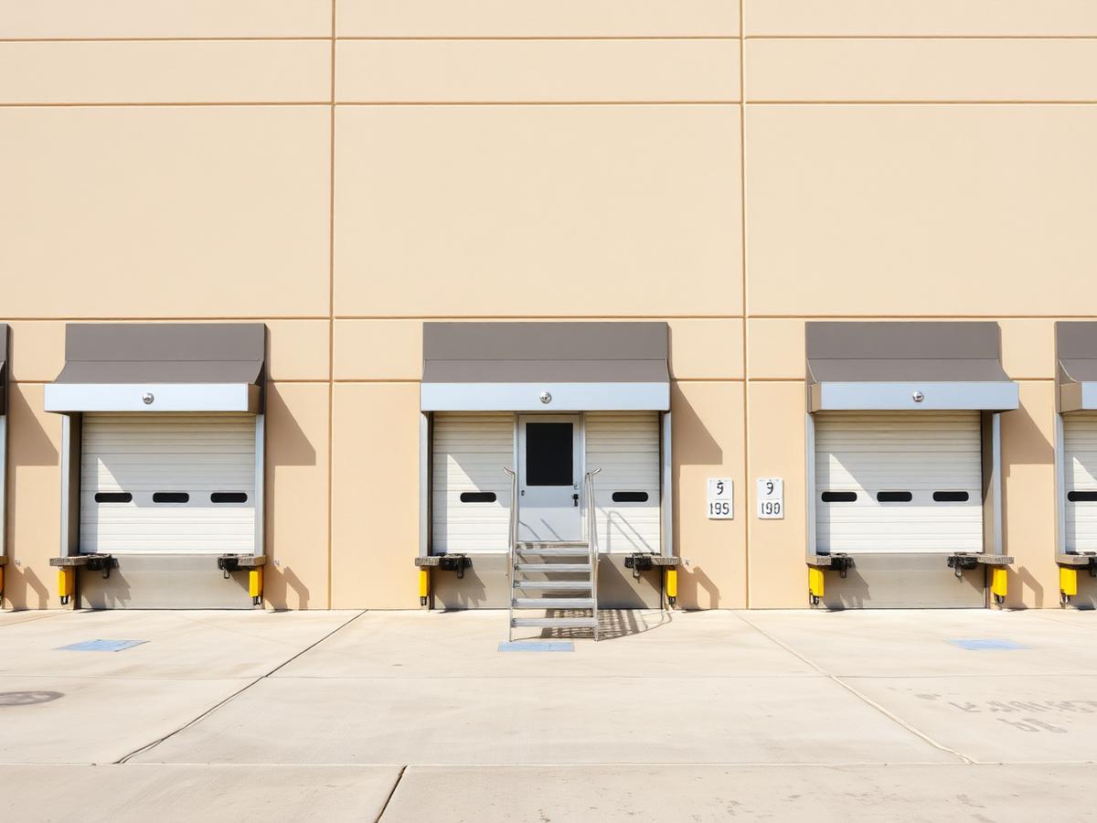 Six-door dock-high receiving